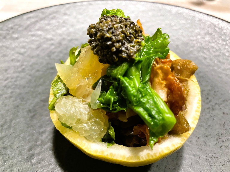 polyphonyで提供された料理の一皿